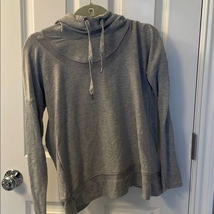 Grey open back sweatshirt